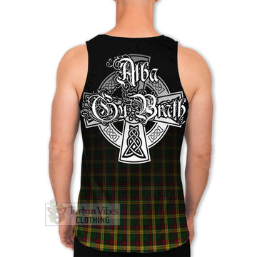 MacMillan (McMillan) Tartan Men's Tank Top Featuring Alba Gu Brath Family Crest Celtic Inspired