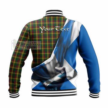 MacMillan (McMillan) Tartan Baseball Jacket with Family Crest Scotland Patriotic Style