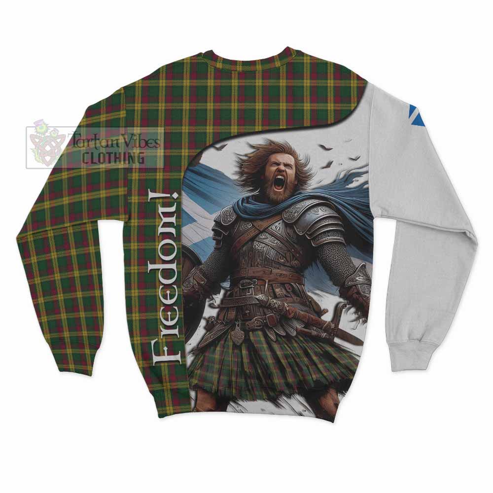 Tartan Vibes Clothing MacMillan (McMillan) Crest Tartan Sweatshirt Inspired by the Freedom of Scottish Warrior