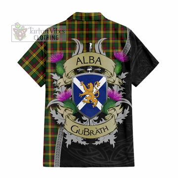 MacMillan (McMillan) Tartan Family Crest Hawaiian Shirt Lion Rampant Royal Thistle Shield Celtic Inspired - Tartan Vibes Clothing