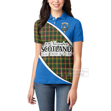 MacMillan (McMillan) Family Crest Tartan Women's Polo Shirt Celebrate Saint Andrew's Day in Style