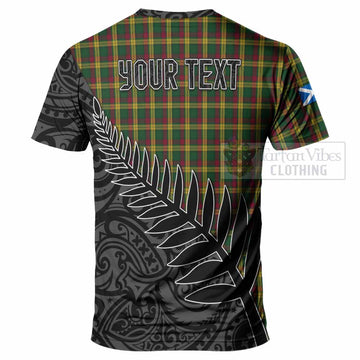 MacMillan (McMillan) Crest Tartan T-Shirt with New Zealand Silver Fern Half Style