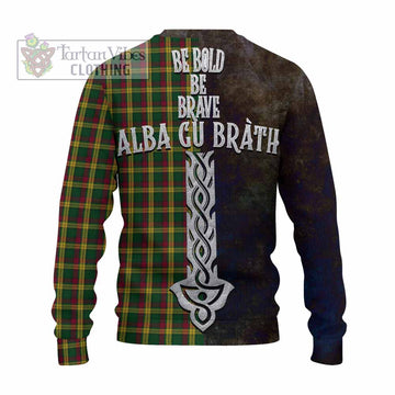 MacMillan (McMillan) Tartan Family Crest Knitted Sweater Alba Gu Brath Be Brave Lion Ancient Style - Tartan Vibes Clothing