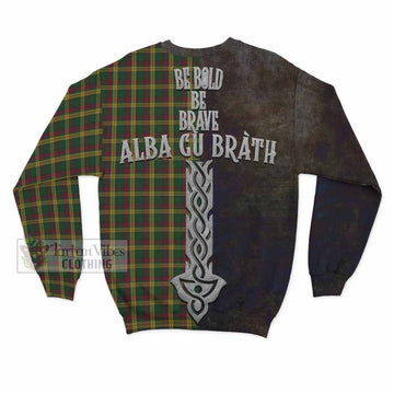 MacMillan (McMillan) Tartan Family Crest Sweatshirt Alba Gu Brath Be Brave Lion Ancient Style - Tartan Vibes Clothing