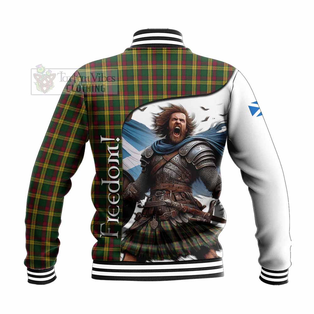 Tartan Vibes Clothing MacMillan (McMillan) Crest Tartan Baseball Jacket Inspired by the Freedom of Scottish Warrior