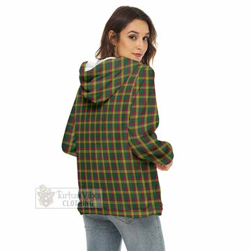 MacMillan (McMillan) Tartan Women's Borg Fleece Hoodie with Half Zip - Tartan Vibes Clothing