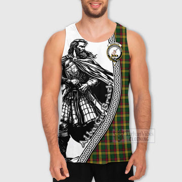 MacMillan (McMillan) Tartan Clan Crest Men's Tank Top with Highlander Warrior Celtic Style