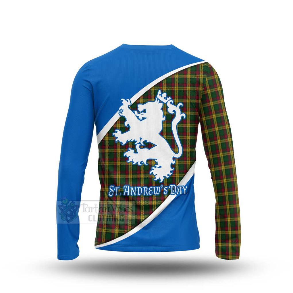 Tartan Vibes Clothing MacMillan (McMillan) Family Crest Tartan Long Sleeve T-Shirt Celebrate Saint Andrew's Day in Style