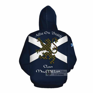 MacMillan (McMillan) Tartan Lion Rampant Cotton Hoodie Proudly Display Your Heritage with Alba Gu Brath and Clan Name