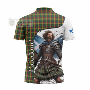 MacMillan (McMillan) Crest Tartan Zipper Polo Shirt Inspired by the Freedom of Scottish Warrior