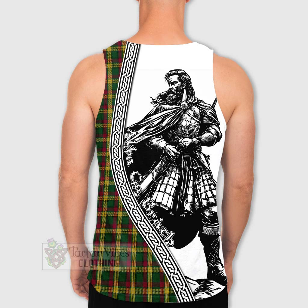 MacMillan (McMillan) Tartan Clan Crest Men's Tank Top with Highlander Warrior Celtic Style - Tartan Vibes Clothing