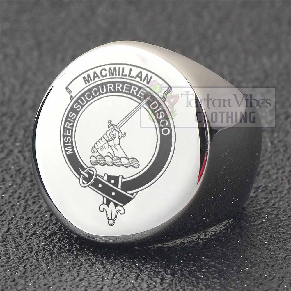 Tartan Vibes Clothing MacMillan (McMillan) Clan Crest Engraved Ring