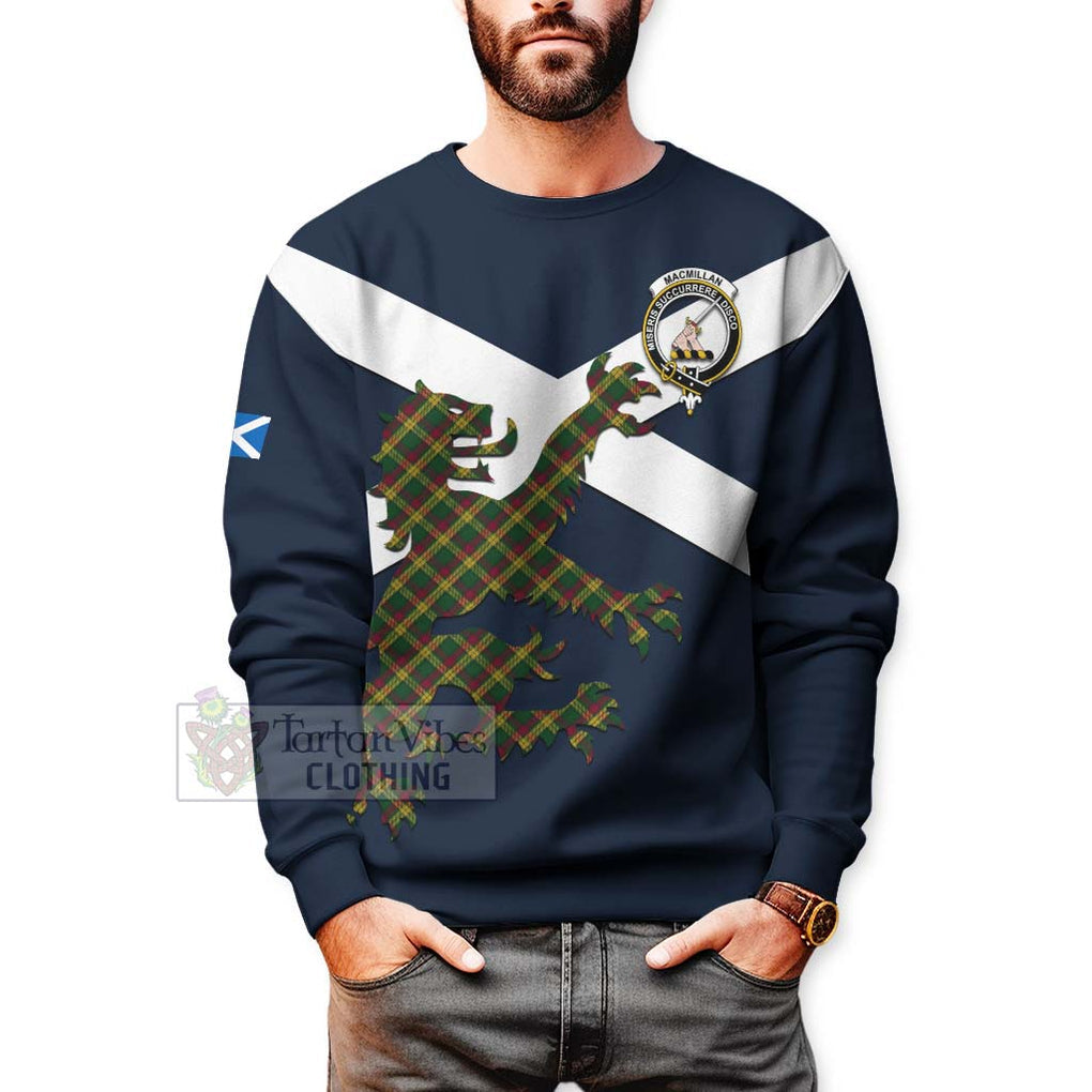 Tartan Vibes Clothing MacMillan (McMillan) Tartan Lion Rampant Sweatshirt – Proudly Display Your Heritage with Alba Gu Brath and Clan Name