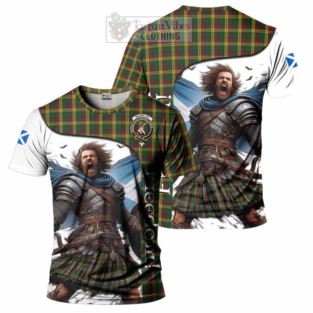 MacMillan (McMillan) Crest Tartan T-Shirt Inspired by the Freedom of Scottish Warrior