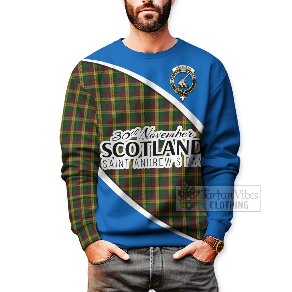 Tartan Vibes Clothing MacMillan (McMillan) Family Crest Tartan Sweatshirt Celebrate Saint Andrew's Day in Style