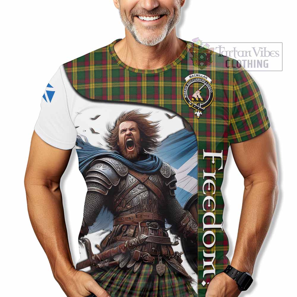 MacMillan (McMillan) Crest Tartan T-Shirt Inspired by the Freedom of Scottish Warrior