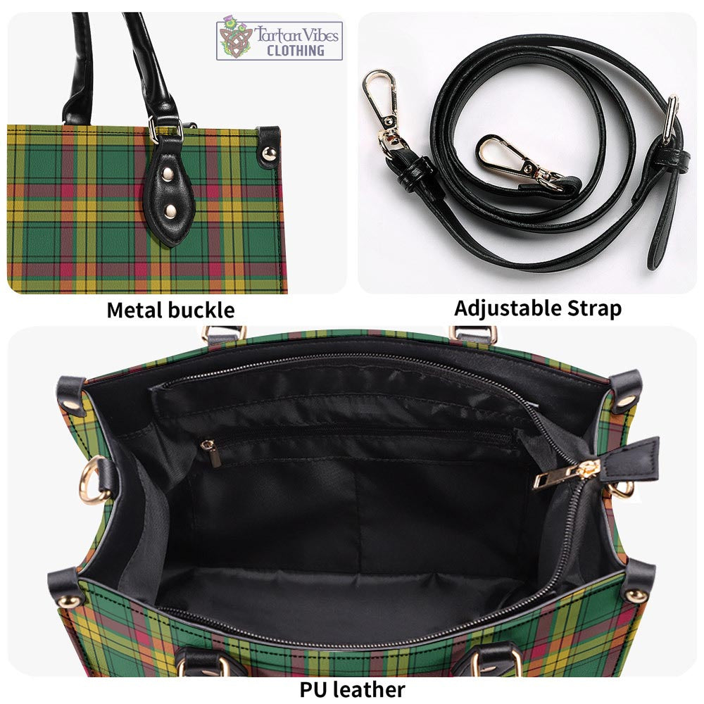 Tartan Vibes Clothing MacMillan Old Ancient Tartan Luxury Leather Handbags