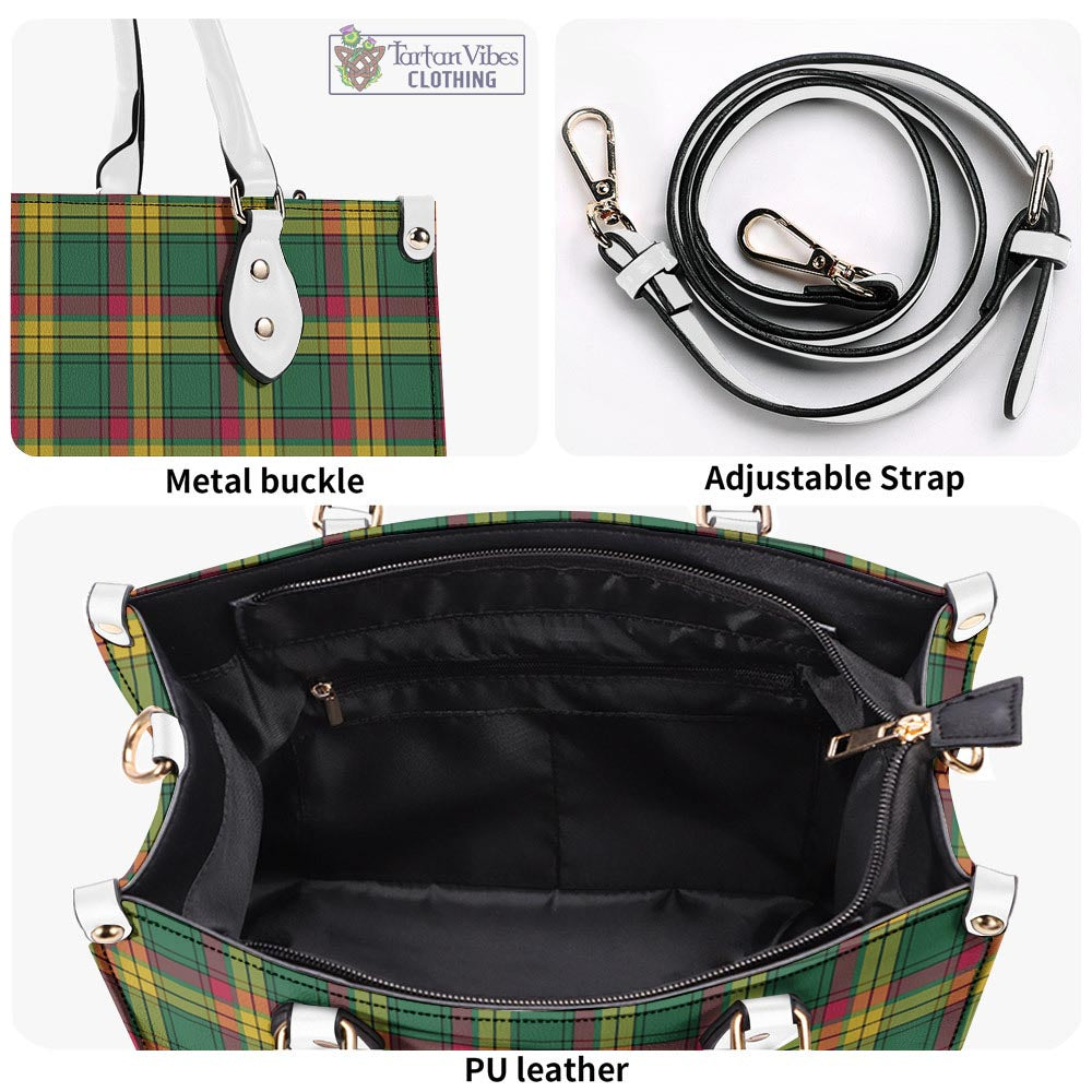 Tartan Vibes Clothing MacMillan Old Ancient Tartan Luxury Leather Handbags