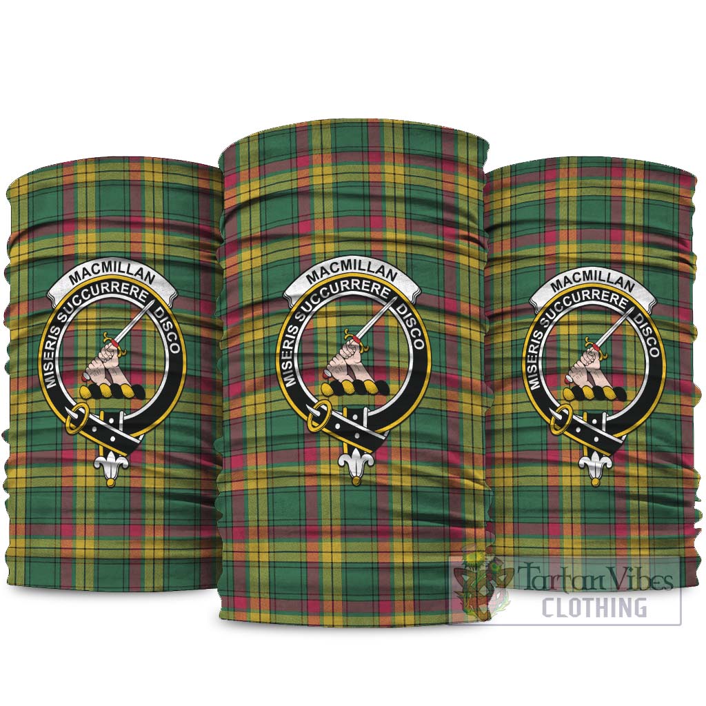 MacMillan Old Ancient Tartan Neck Gaiters, Tartan Bandanas, Tartan Head Band with Family Crest