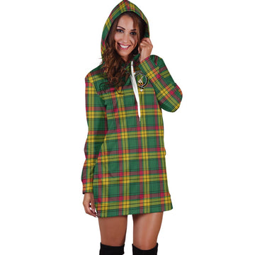 MacMillan Old Ancient Tartan Hoodie Dress with Family Crest