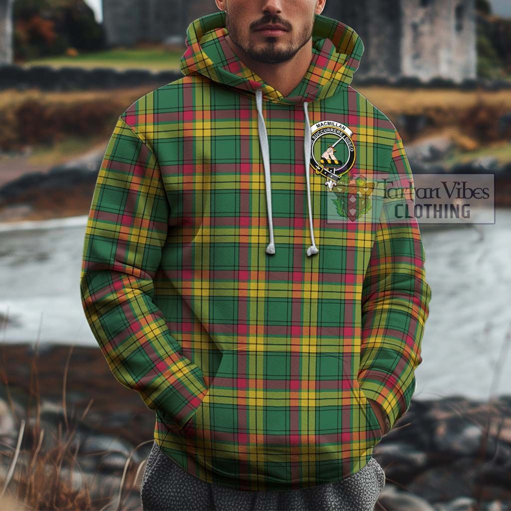 MacMillan Old Ancient Tartan Cotton Hoodie with Family Crest Pullover Hoodie XS - Tartan Vibes Clothing