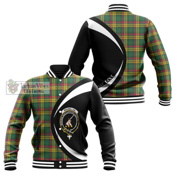 MacMillan Old Ancient Tartan Baseball Jacket with Family Crest Circle Style