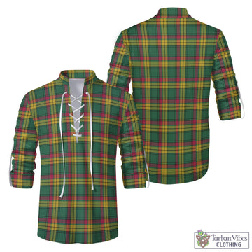 MacMillan Old Ancient Tartan Men's Scottish Traditional Jacobite Ghillie Kilt Shirt