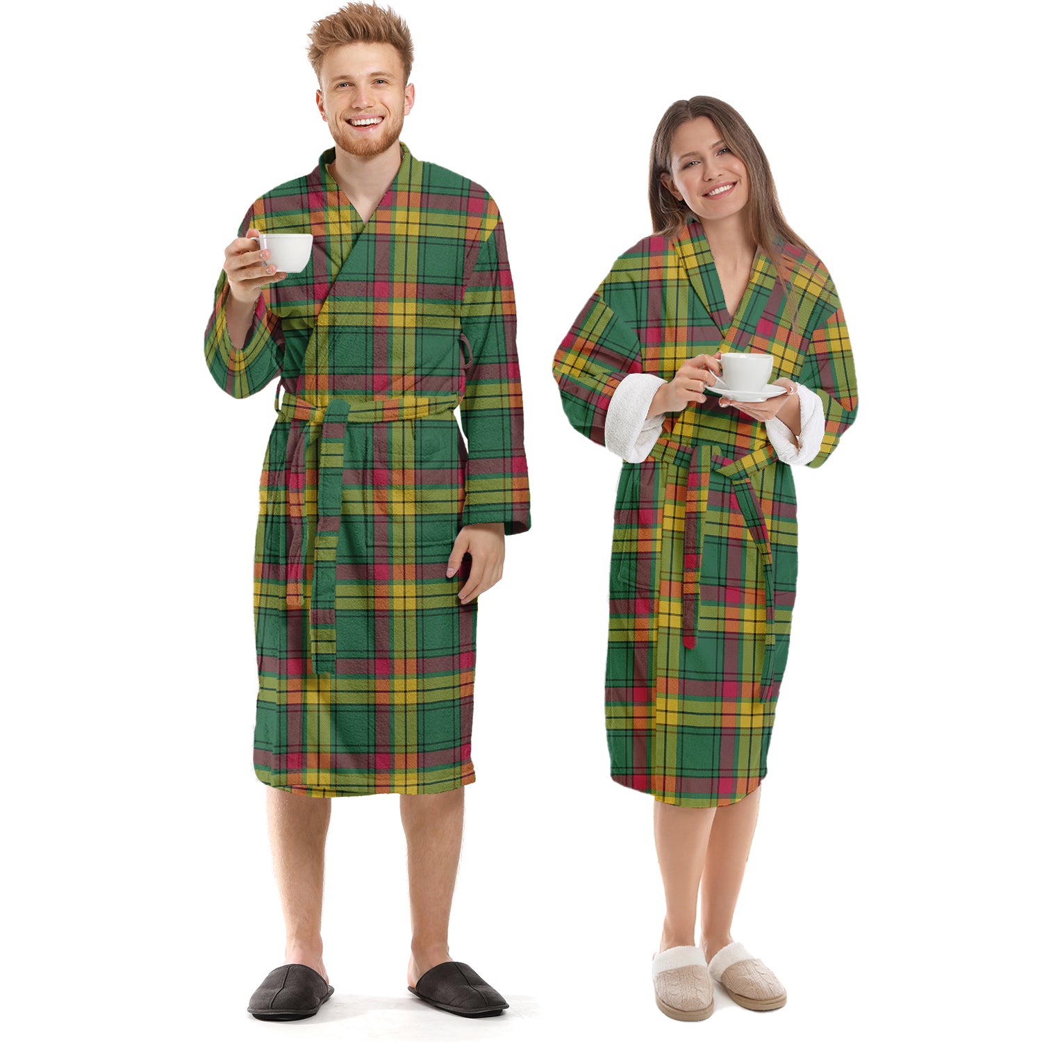 MacMillan Old Ancient Tartan Bathrobe Unisex S - Tartan Vibes Clothing