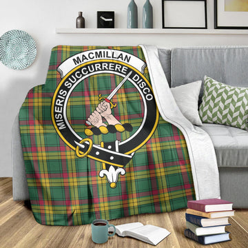 MacMillan Old Ancient Tartan Blanket with Family Crest