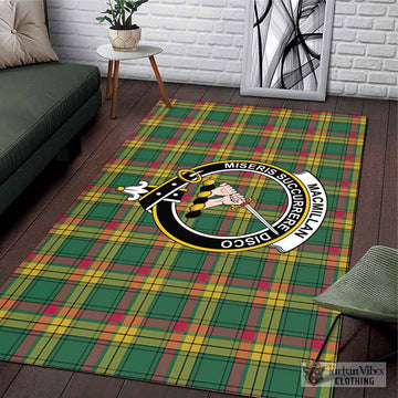 MacMillan Old Ancient Tartan Area Rug with Family Crest