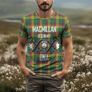 MacMillan Old Ancient Tartan T-Shirt with Family Crest DNA In Me Style