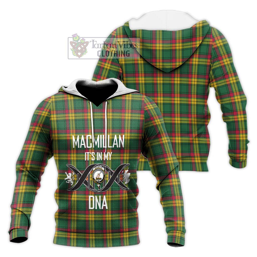 MacMillan Old Ancient Tartan Knitted Hoodie with Family Crest DNA In Me Style Unisex Knitted Pullover Hoodie - Tartanvibesclothing Shop