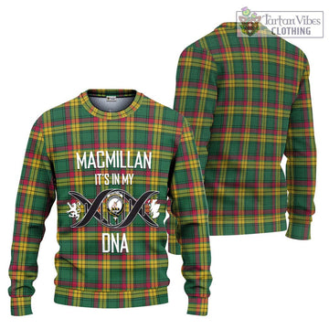 MacMillan Old Ancient Tartan Ugly Sweater with Family Crest DNA In Me Style