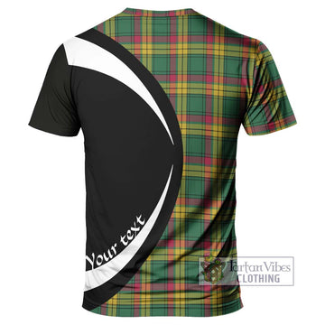 MacMillan Old Ancient Tartan T-Shirt with Family Crest Circle Style