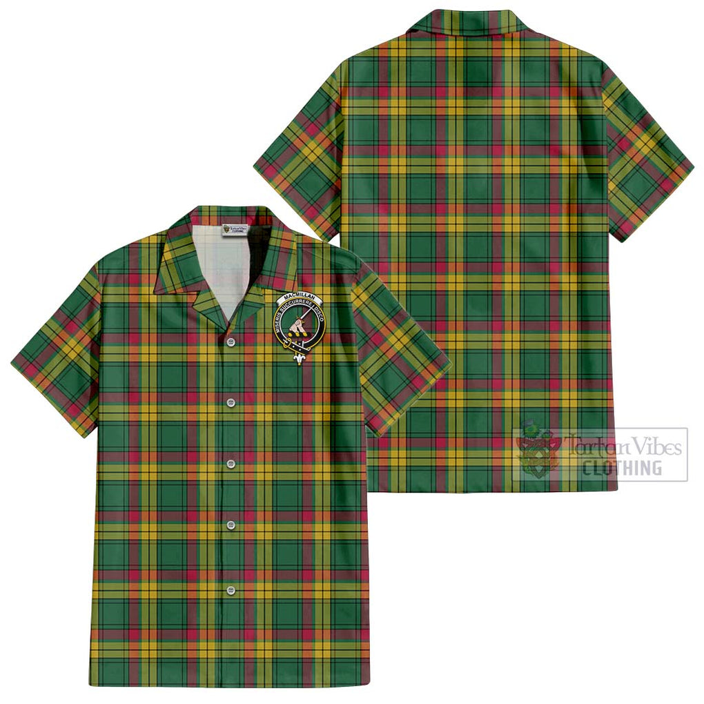 MacMillan Old Ancient Tartan Cotton Hawaiian Shirt with Family Crest Kid - Tartan Vibes Clothing