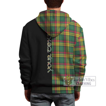 MacMillan Old Ancient Tartan Hoodie with Family Crest and Half Of Me Style