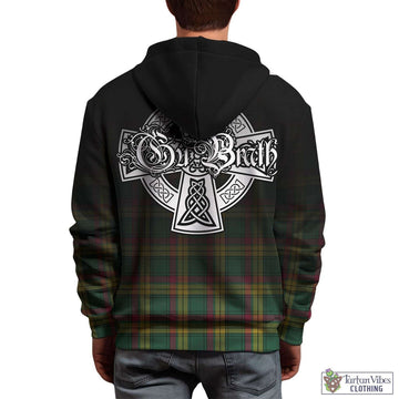 MacMillan Old Ancient Tartan Hoodie Featuring Alba Gu Brath Family Crest Celtic Inspired