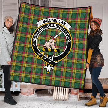 MacMillan Old Ancient Tartan Quilt with Family Crest