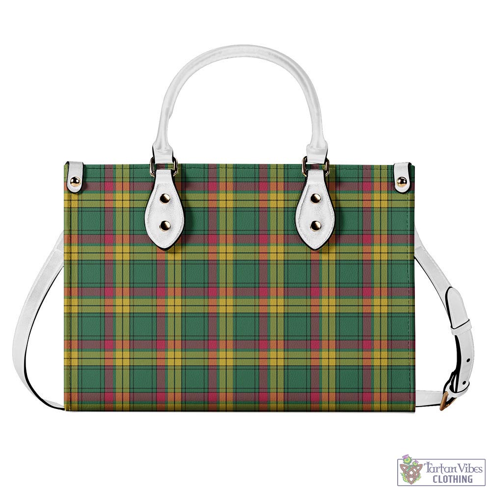 Tartan Vibes Clothing MacMillan Old Ancient Tartan Luxury Leather Handbags