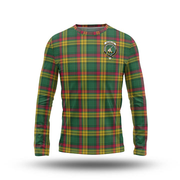 MacMillan Old Ancient Tartan Long Sleeve T-Shirt with Family Crest