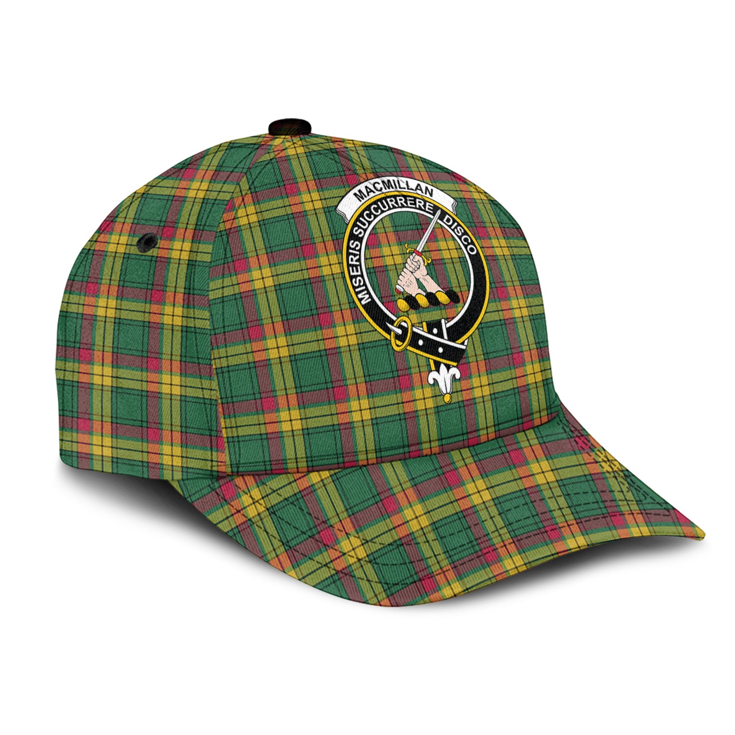 MacMillan Old Ancient Tartan Classic Cap with Family Crest - Tartan Vibes Clothing