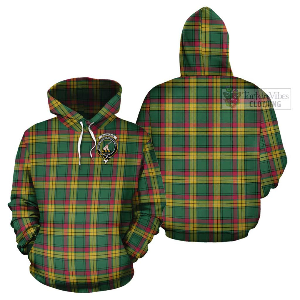 MacMillan Old Ancient Tartan Cotton Hoodie with Family Crest Pullover Hoodie - Tartan Vibes Clothing