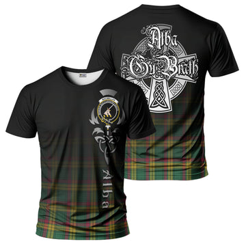 MacMillan Old Ancient Tartan T-Shirt Featuring Alba Gu Brath Family Crest Celtic Inspired