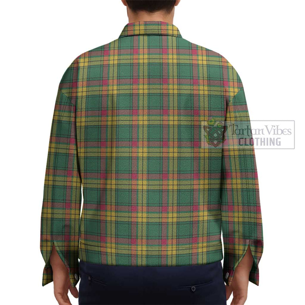 MacMillan Old Ancient Tartan Unisex Lapel Cotton Jacket - Tartan Vibes Clothing