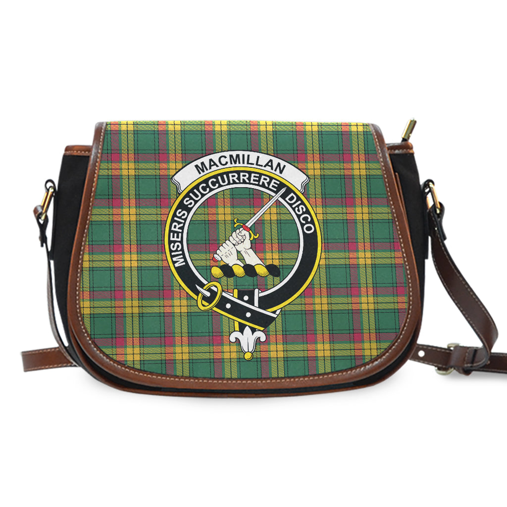 MacMillan Old Ancient Tartan Saddle Bag with Family Crest - Tartan Vibes Clothing