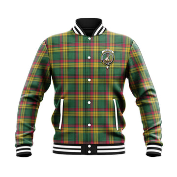 MacMillan Old Ancient Tartan Baseball Jacket with Family Crest