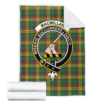 MacMillan Old Ancient Tartan Blanket with Family Crest