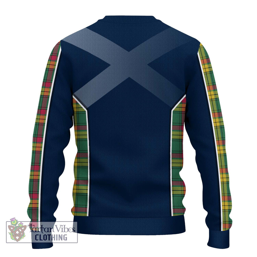 MacMillan Old Ancient Tartan Knitted Sweater with Family Crest and Lion Rampant Vibes Sport Style - Tartan Vibes Clothing