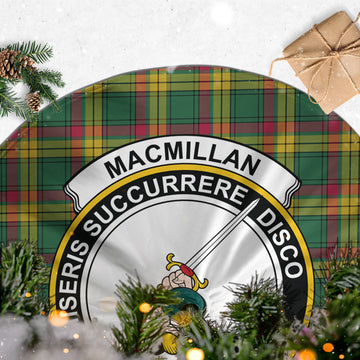 MacMillan Old Ancient Tartan Christmas Tree Skirt with Family Crest