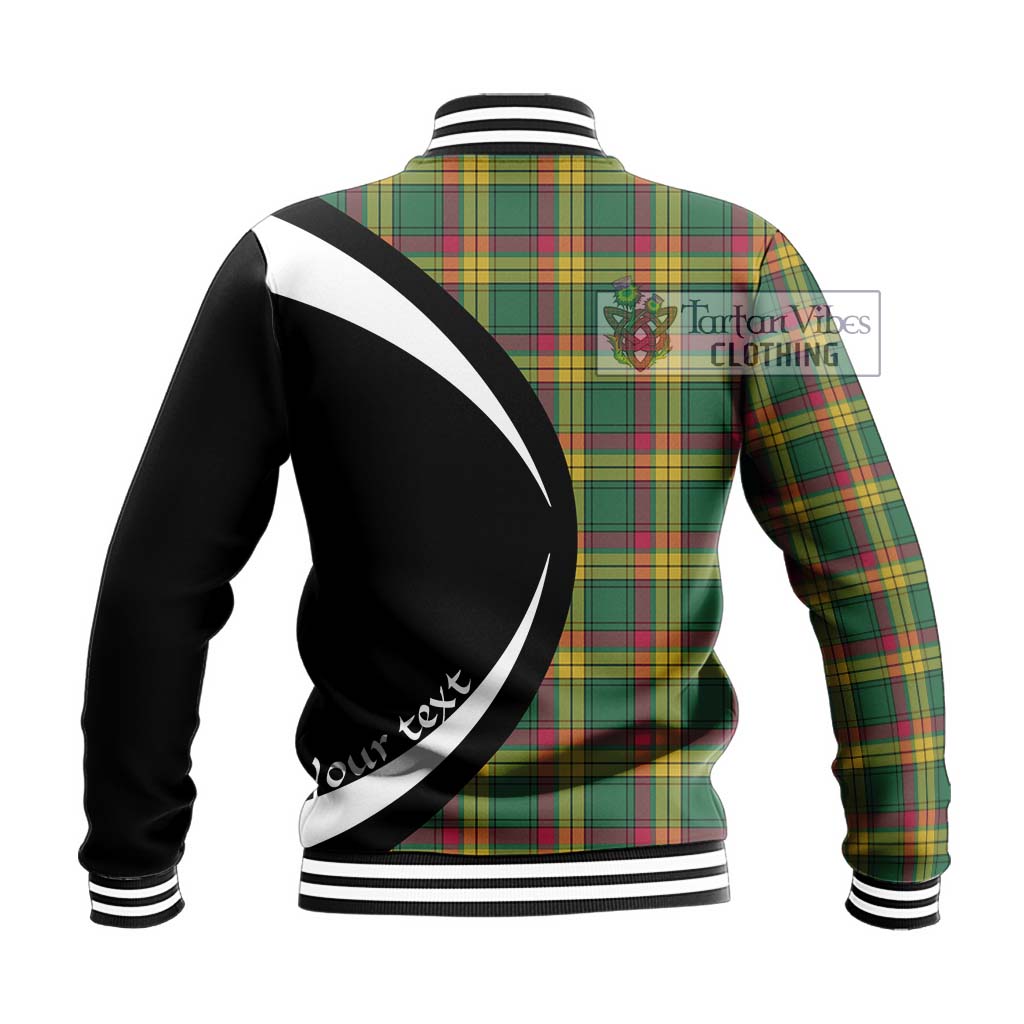 MacMillan Old Ancient Tartan Baseball Jacket with Family Crest Circle Style - Tartan Vibes Clothing